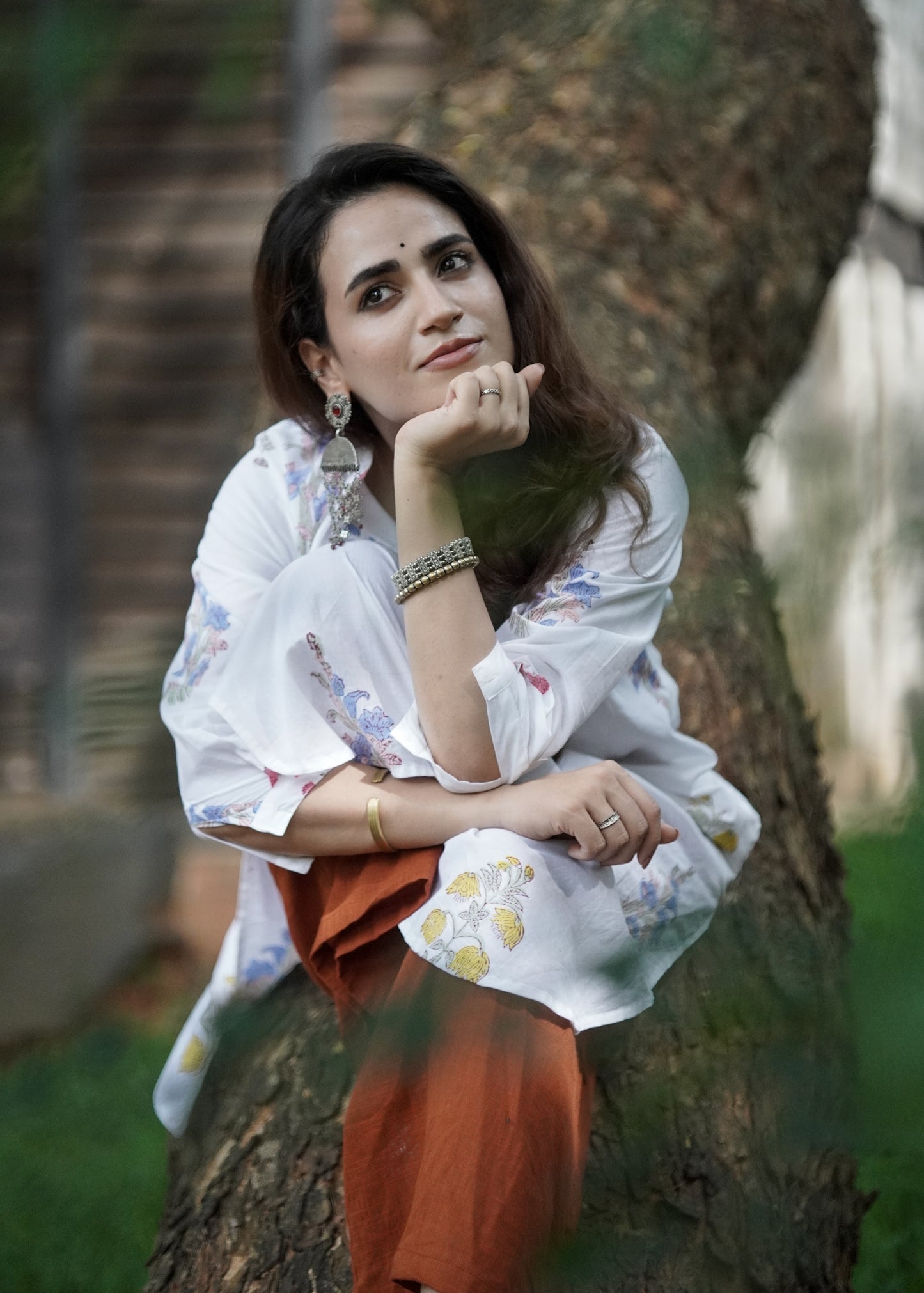 Handblock printed Kurta & Pants Set