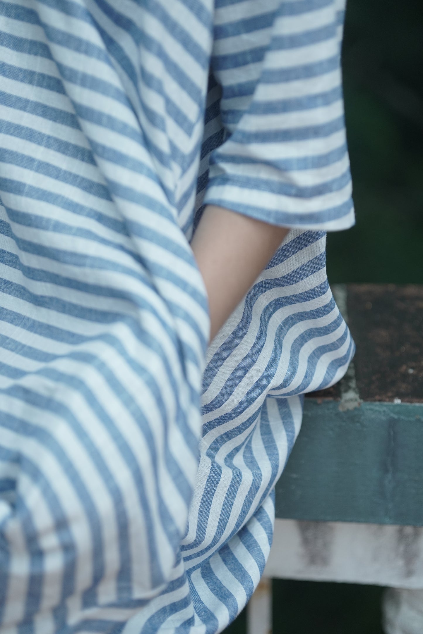 Flowy A-line Dress - Blue