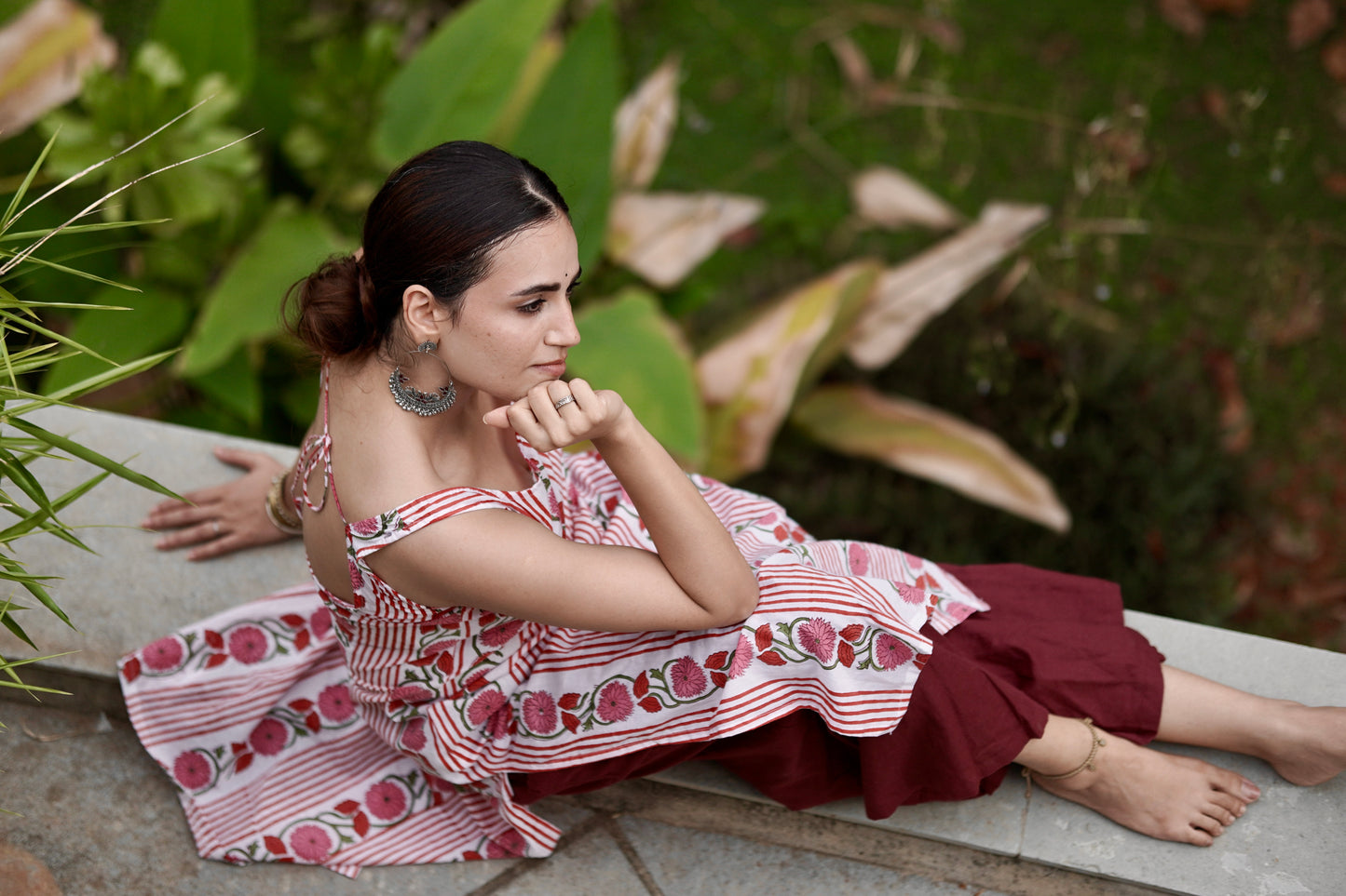 Handblock Printed Sleeveless Set