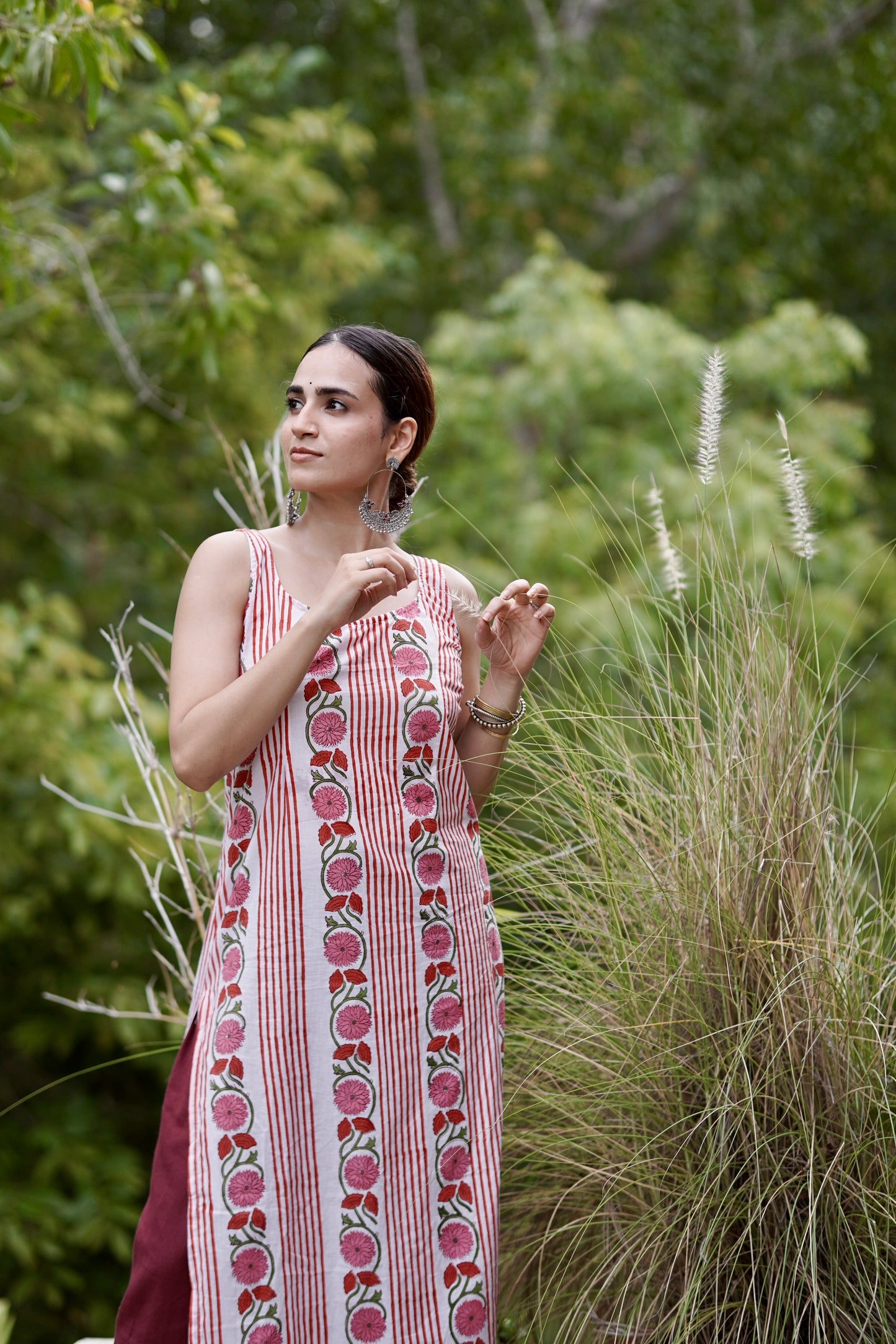 Handblock Printed Sleeveless Set