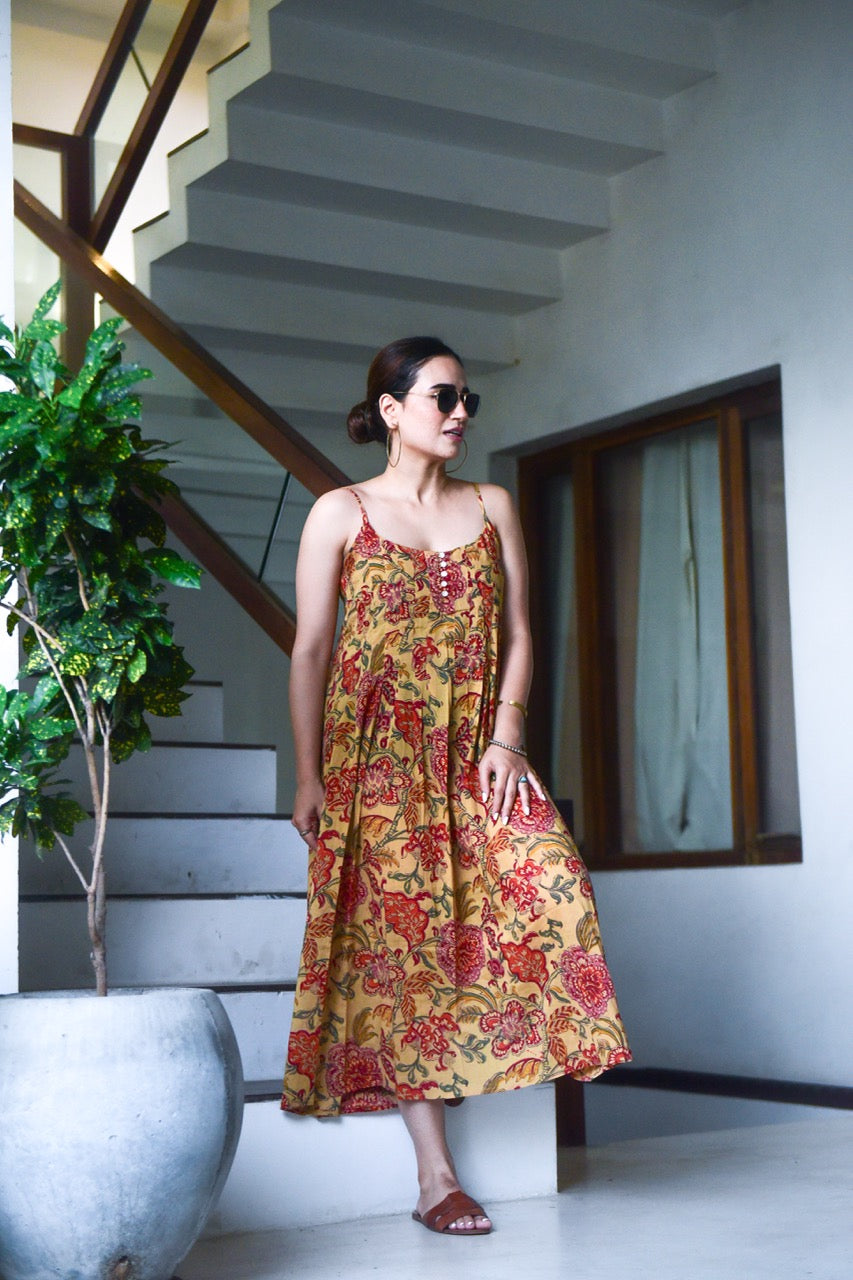 Sun Dress Mustard
