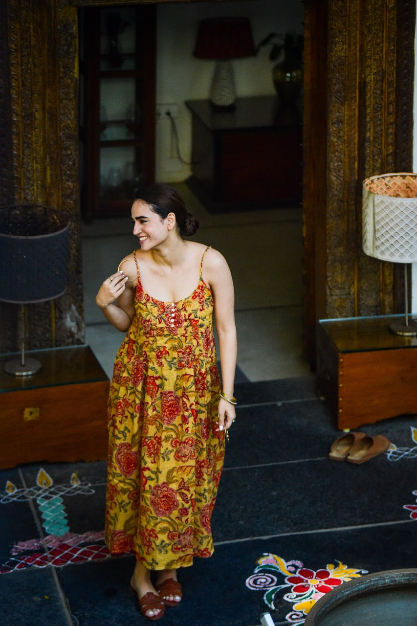 Sun Dress Mustard