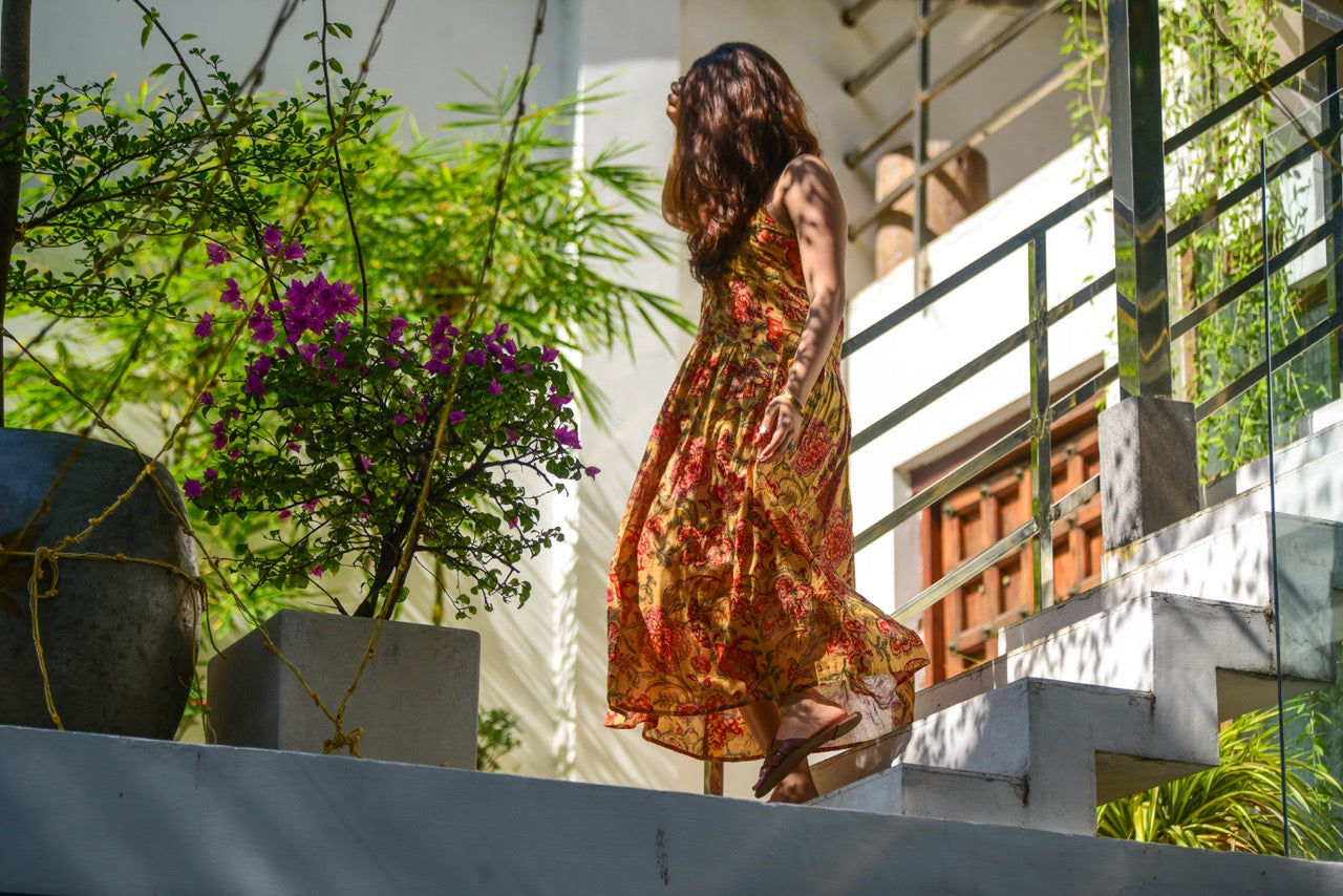 Sun Dress Mustard